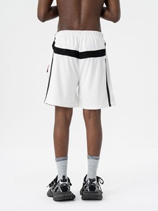 Short de performance de style pour hommes-Panneaux en maille à séchage rapide robuste et contraste de couleur, pantalon court décontracté athlétique d'élite - Product Image 5