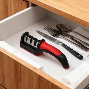 Afilador <span class=keywords><strong>de</strong></span> Cuchillos Manual <span class=keywords><strong>de</strong></span> Cocina <span class=keywords><strong>de</strong></span> 3 Etapas, <span class=keywords><strong>de</strong></span> Cerámica <span class=keywords><strong>de</strong></span> Diamante y Acero <span class=keywords><strong>de</strong></span> Tungsteno, con Base Antideslizante y Ecológico - Product Image 4