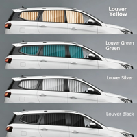 Pare-soleil de luxe en suède pour fourgonnette professionnelle, camping-car, visière latérale manuelle ou électrique, isolation thermique, protection UV, intimité