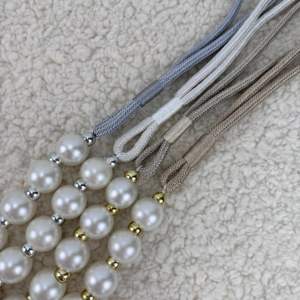 เชือกผูกม่าน YANGI RANGLARDAGI ประดับมุก ขนาด 20 ซม./30 ซม. พร้อมพู่ห้อย ทำจากโพลีเอสเตอร์ 100% สำหรับตกแต่งบ้านและเสื้อผ้า - Product Image 3