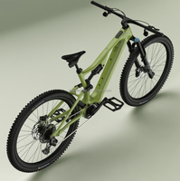 Vélo de montagne électrique tout-terrain en fibre de carbone, 85 Nm, moteur central, 250 W, 540 Wh, 12 vitesses, suspension intégrale, 29 pouces, E-MTB