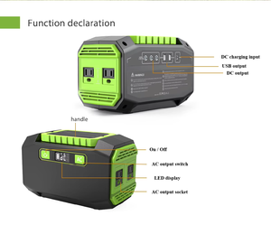 สถานีไฟฟ้าพกพา 200W MPPT ชาร์จไฟรถยนต์ด้วยพลังงานแสงอาทิตย์ พร้อมไฟฉาย คลื่นไซน์บริสุทธิ์ สำหรับแคมป์ปิ้ง PPS200 แบตเตอรี่ลิเธียม - Product Image 3