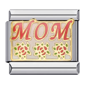 Venta caliente enlace de acero inoxidable amor familia mamá papá hermana hijo <span class=keywords><strong>hija</strong></span> encanto italiano personalizado fabricación DIY pulsera joyería - Product Image 4