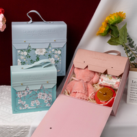 Vente en gros Boîte-cadeau de valise en papier réutilisable personnalisée haut de gamme pour enfants