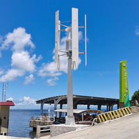 Éolienne à axe vertical haute puissance et à démarrage en douceur, pour la production d'énergie hors réseau en extérieur, 300W-600W
