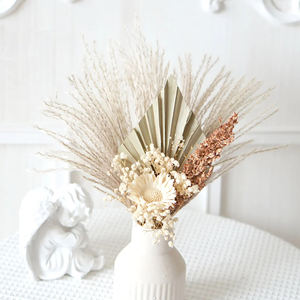 Bouquet d'herbe de pampa pour décorations de maison de mariage chaque Love80pcs Phragmites naturels fleurs séchées sac Opp nouvel an chinois - Product Image 4