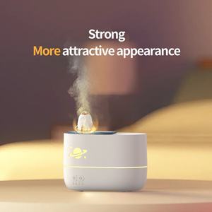 Humidificador Difusor de Aroma Portátil de 350 ml con Forma de Cohete, 7 Colores LED, Llama, Aromaterapia, Vapor Frío para el Hogar, Difusor de Aceites Esenciales - Product Image 5