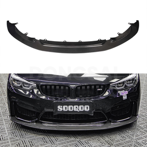 Splitter Anteriore in Fibra di Carbonio Prepreg Stile GT4 per <span class=keywords><strong>BMW</strong></span> M3 F80 M4 F82 F83 2014-2020, Modellato in Autoclave - Product Image 2