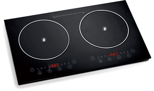 Table de cuisson vitrocéramique encastrable à double brûleur à induction infrarouge avec contrôle par capteur 1500W+2000W 120V/240V - Product Image 4