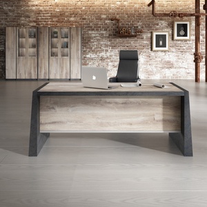 Vente en usine de meubles en bois de PDG de bureau de direction moderne - Product Image 5
