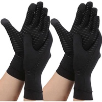 Gants de compression en polyester Vilico pour l'arthrite, le soulagement de la douleur du canal carpien, compatibles avec les écrans tactiles, respirants, à doigts entiers