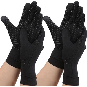Vilico Polyester Compression <b>Gloves</b> for Arthritis <b>Carpal</b> <b>Tunnel</b> Pain Relief Touchscreen Compatible Full Finger Breathable - Product Image 3