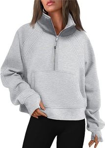 <span class=keywords><strong>Sudadera</strong></span> <span class=keywords><strong>con</strong></span> capucha de <span class=keywords><strong>media</strong></span> <span class=keywords><strong>cremallera</strong></span> para <span class=keywords><strong>mujer</strong></span> al por mayor de fábrica, <span class=keywords><strong>Sudadera</strong></span> corta gruesa holgada informal - Product Image 6