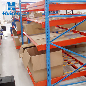 נגד חלודה מדפי כבידה נגד חלודה זפת רולר רינג מערכת מדפים מחסן oem אום זרימת מתכת מדף - Product Image 1