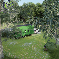 Maison magique 2022 nouvelle petite maison/maisons sur roues, 2 chambres à coucher, maison minuscule préfabriquée