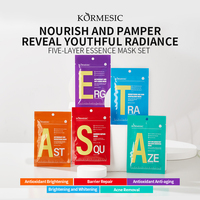 KORMESIC Vente en gros label privé OEM Masques faciaux hydratants blanchissants et éclaircissants Feuille de soins de la peau du visage masque facia anti-âge