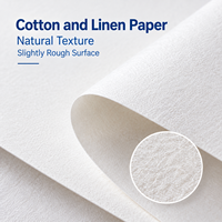 Papier de sécurité anti-contrefaçon imperméable en coton et lin pour certificats et diplômes, format A4, 65% coton, 20% lin, 15%