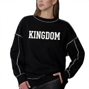 Comprar Sudadera de Invierno Personalizada para Mujer de la Hermandad Universitaria Phi Delta Theta con Letra de Diamante Bordada en la Parte Delantera, Corte Holgado - Product Image 1