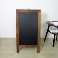 Tableau d'affichage double face en bois de style pastoral moderne pour bar, café, mariage, art