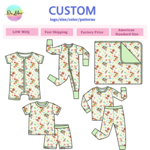 Tutina per Neonati in Viscosa di Bambù, Body con Zip Personalizzabile, <span class=keywords><strong>Abbigliamento</strong></span> <span class=keywords><strong>Estivo</strong></span> per Bambini all'Ingrosso - Product Image 1