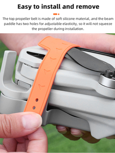 프로펠러 안정기 홀더 날개 보호 드론 블레이드 DJI Mini <span class=keywords><strong>3</strong></span>/Mini <span class=keywords><strong>3</strong></span> Pro 용 실리콘 스트랩 고정 드론 액세서리 - Product Image 5