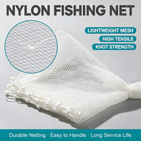 Filet de pêche en nylon à mailles, taille personnalisable, stabilisé aux UV, pour cage aquacole, avec services de découpe et de moulage