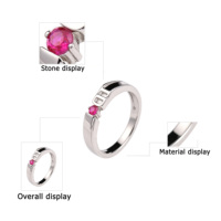 Bague de mariage en argent 925 exquisément conçue pour femmes, zircone cubique de haute qualité, finition platine lisse, bijoux fins