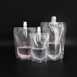 Bolsa de Plástico Transparente Reutilizable de 750 ml con Grifo para Almacenamiento de Líquidos, Bolsa para Bebidas con Boquilla Transparente - Product Image 3
