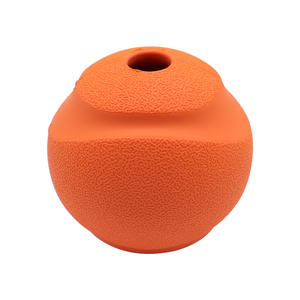 Benutzer definierte langlebige Silikon Hund Kau spielzeug Lustige interaktive Behandlung Spender Silikon kugeln Umwelt freundliche nachhaltige Haustier Fütterung spiel - Product Image 3