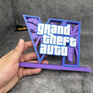 แท่นวางโลโก้ <span class=keywords><strong>GTA6</strong></span> ของพรีเมียมสำหรับเกมเมอร์ ของสะสมตกแต่งโต๊ะทำงาน - Product Image 2