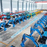 Mini-excavatrice sur chenilles 1,8t avec moteur Bosch Rexroth Hydraulics, débroussailleuse, moteur diesel, livraison gratuite, certifiée CE/EPa