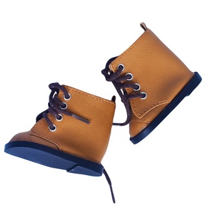 Mode chic poupée chaussures 7.5cm botte Martin <span class=keywords><strong>bottes</strong></span> à lacets chaussures <span class=keywords><strong>en</strong></span> cuir pour 18 pouces fille poupées - Product Image 2