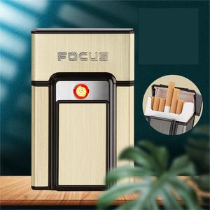 Caja de cigarrillos de alta calidad, portátil, venta al por mayor, bobina de calentamiento, encendedor Digital de carga Usb <span class=keywords><strong>con</strong></span> caja de cigarrillos - Product Image 4
