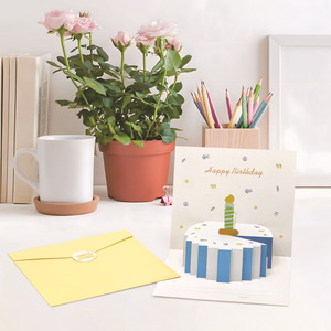 BBL Factory Price Luxury 3D Pop Birthday/Christmas Invitation Greeting Card <b>Handmade</b> Coated <b>Paper</b> Flowers UV Printing DIY - Product Image 5