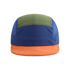 Gorra de camping de malla de 5 paneles personalizada, gorras de nailon de secado rápido para correr al aire libre, gorra de pico de pato para hombre y mujer - Product Image 6