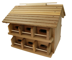 Fsc Outdoor Producten Deluxe 6 Holes Multi Familie Vogel Hout Martin Huis - Product Image 4