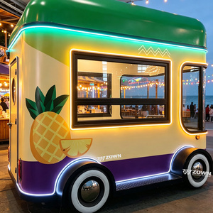 Chariot alimentaire multifonctionnel en acier inoxydable de qualité commerciale, remorque mobile pour la vente de snacks et de boissons en extérieur - Product Image 1