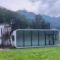 <strong>Best</strong>-<strong>Selling</strong> Luxury <strong>Prefabricated</strong> Tiny Space Capsule House Mobile Apple <strong>Cabin</strong> for Hotels Made of Steel and Sandwich Panel