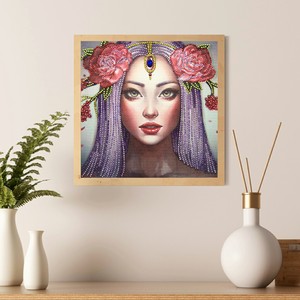 Tùy Chỉnh Hình Ảnh 5D Pha Lê Kim Cương <span class=keywords><strong>DIY</strong></span> Đặc Biệt Hình Dạng Vẻ Đẹp Hình Ảnh Vẫn Cuộc Sống Bức Tranh - Product Image 4