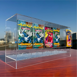 Dispensador de Cartas Apilables de Vidrio Antioxidante Personalizado, con 6 Ranuras, para Exhibición de Cartas Coleccionables TCG - Product Image 1