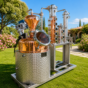 Équipement de distillation d'alcool Tonsen 500L, alambic en cuivre, machine de distillation en acier inoxydable pour whisky, brandy, gin, vodka - Product Image 1