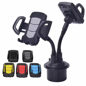 Factory Price Wholesale Adjustable Flexible Dual Cup Holder Phone Mount Stand 360 Rotating Extendable Arm One-Hand Operation - Product Image 1