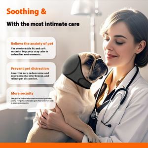 غطاء رأس كبير للكلاب من القطن للسباحة في الصيف، واقي للأذنين مقاوم للماء، يقلل الضوضاء ويعزز الراحة العاطفية - Product Image 4