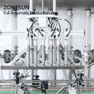 ZONESUN ZS-FAL180X3 מלא אוטומטי לסובב את כובע עגול בקבוק זכוכית צנצנת מילוי מכסת וסימון מכונת - Product Image 2