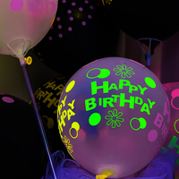 Ballons en latex fluorescents ronds 2027, points lumineux, décoration de fête d'anniversaire, mariage, cadeaux pour enfants, ballon LED LB020