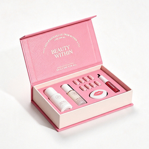 Scatole Rigide per Prodotti per la <span class=keywords><strong>Cura</strong></span> della Pelle, Confezioni in Carta Patinata con Stampa in Lamina d'Oro, Scatole Regalo in Cartone con Chiusura Magnetica - Product Image 1