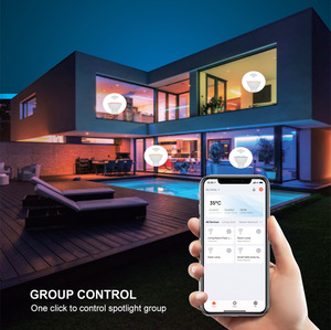 <span class=keywords><strong>Ampoule</strong></span> LED Intelligente Wi-Fi <span class=keywords><strong>GU10</strong></span> 6W RGBW à Changement de Couleur, Compatible Alexa, Contrôle à Distance, Certifiée CE - Product Image 2