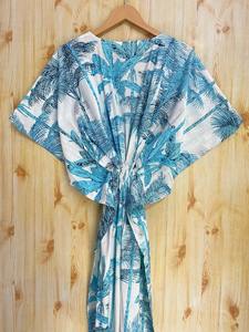 ชุดคาฟตันผ้าฝ้ายยาวผ้าคาฟตันชุดใส่นอนนุ่มน้ำหนักเบาพิมพ์ลายทำด้วยมือ - Product Image 5