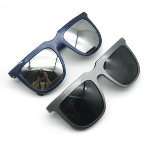 Модные матовые зеркальные линзы босса Bluk из ацетата, лезвие солнцезащитных очков, ацетатные солнцезащитные очки, зеркальные линзы - Product Image 5