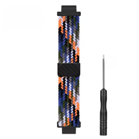 Montres intelligentes modernes de luxe Mingfung pour enfants, avec bracelets élastiques en nylon tressé magnétique respirant de 165 mm de longueur, disponibles en plusieurs couleurs